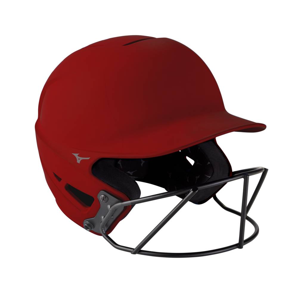 Mizuno Women's F6 Fastpitch Softball Batting Helmet Red (380395-LDT)